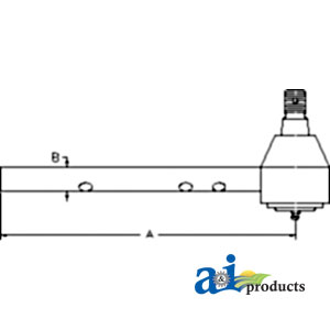 UM1858   Tie Rod-Left---Replaces 3027647M1